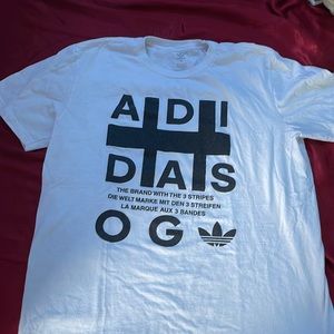 White adidas shirt